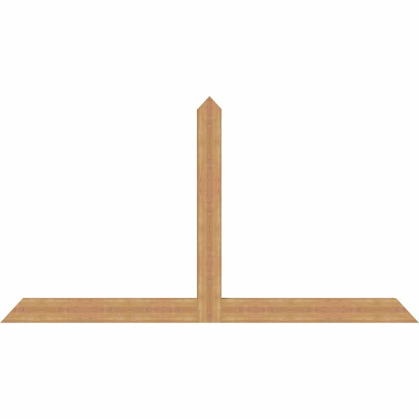 Ekena Millwork Portland Timber Gable Bracket, Western Red Cedar, 96"W x 52"H x 3 1/2"D x 5 1/2"F, 13/12 Pitch GBW096X52X0406POR00SWR - main